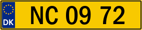 Trailer License Plate
